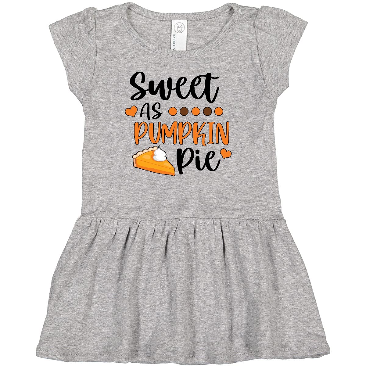 Inktastic Thanksgiving Sweet As Pumpkin Pie Infant Dress - Adorable Baby Outfit for Holiday Photos & Family Gatherings