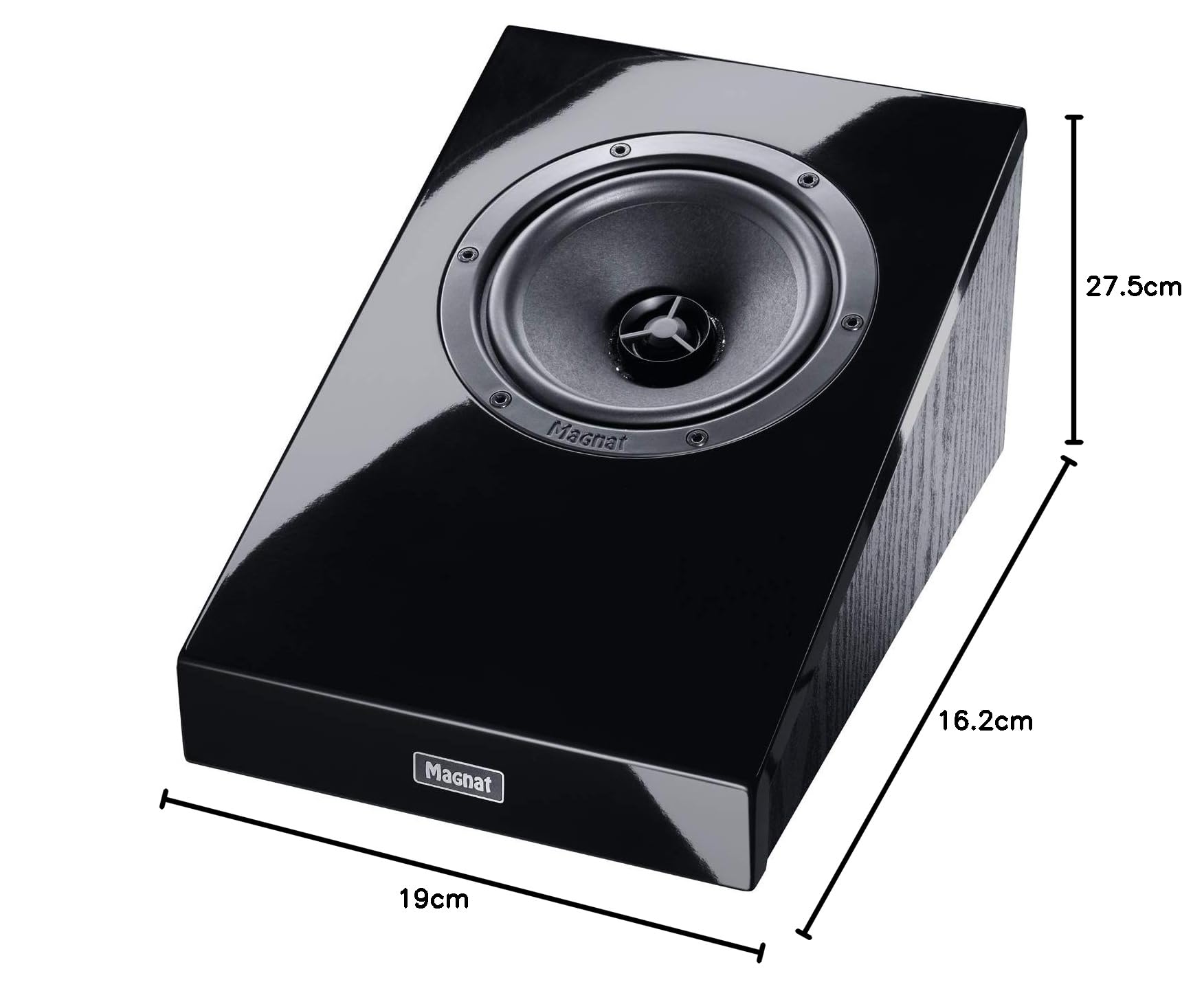 MAGNAT ATM 202 Black Atmos Speakers (Pair) - Premium Home Theater Surround Sound System for Movies, Music & Gaming