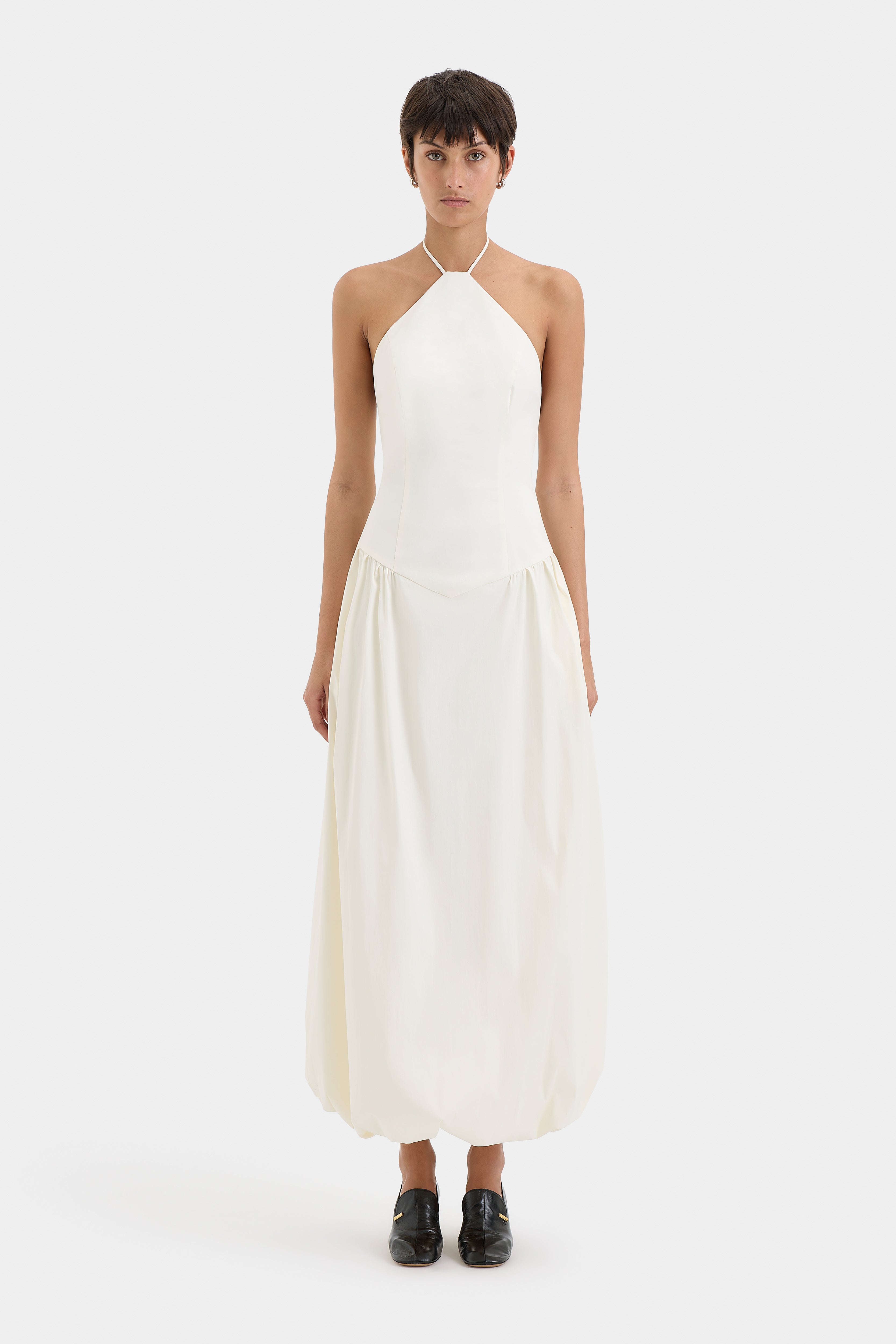 Elegant Florent Gown in Cream - Perfect for Weddings, Prom & Special Occasions