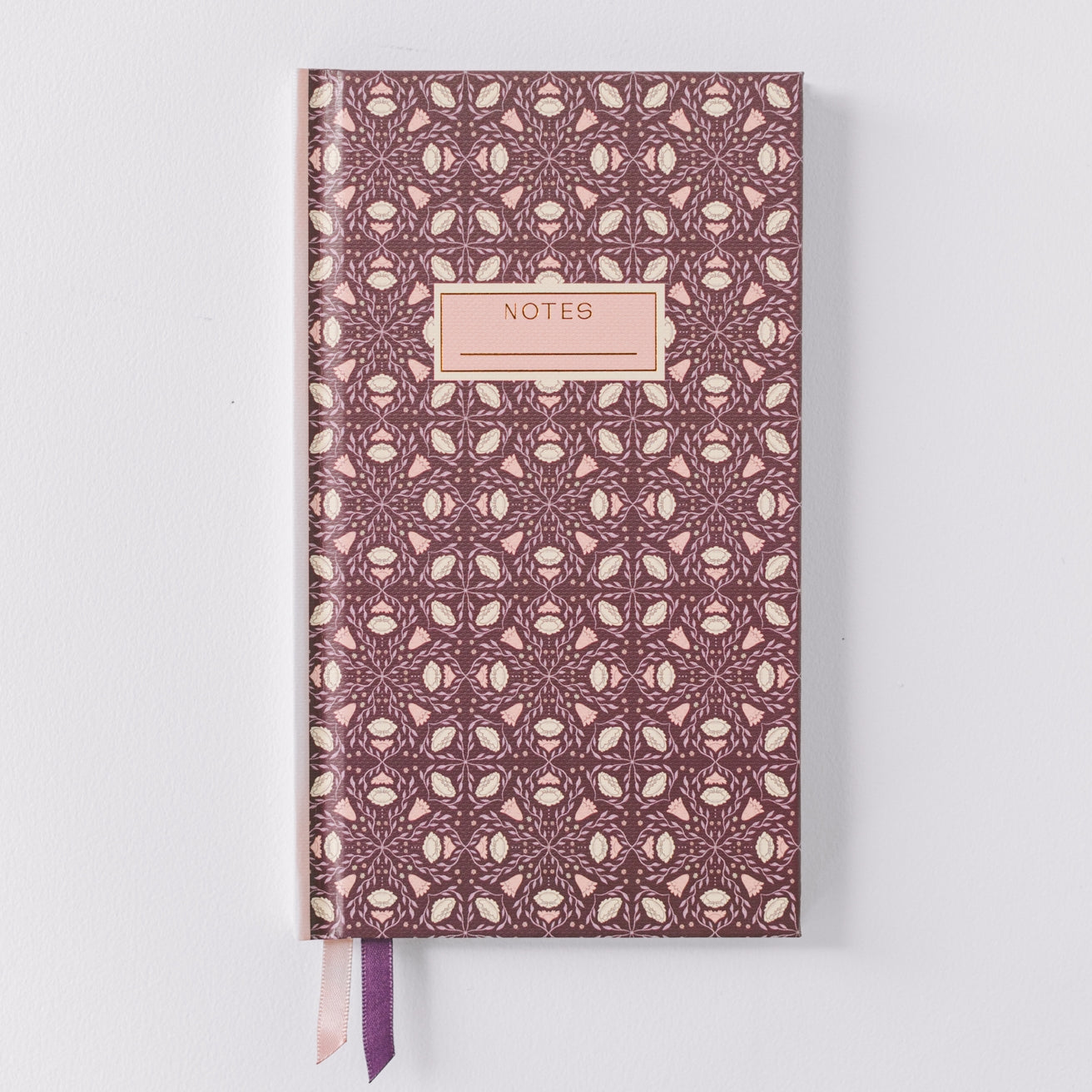 Folk Pattern Pocket Journal - Handmade Leather Notebook for Travel, Writing & Sketching - Perfect for Journaling, Note Taking & Gift Giving