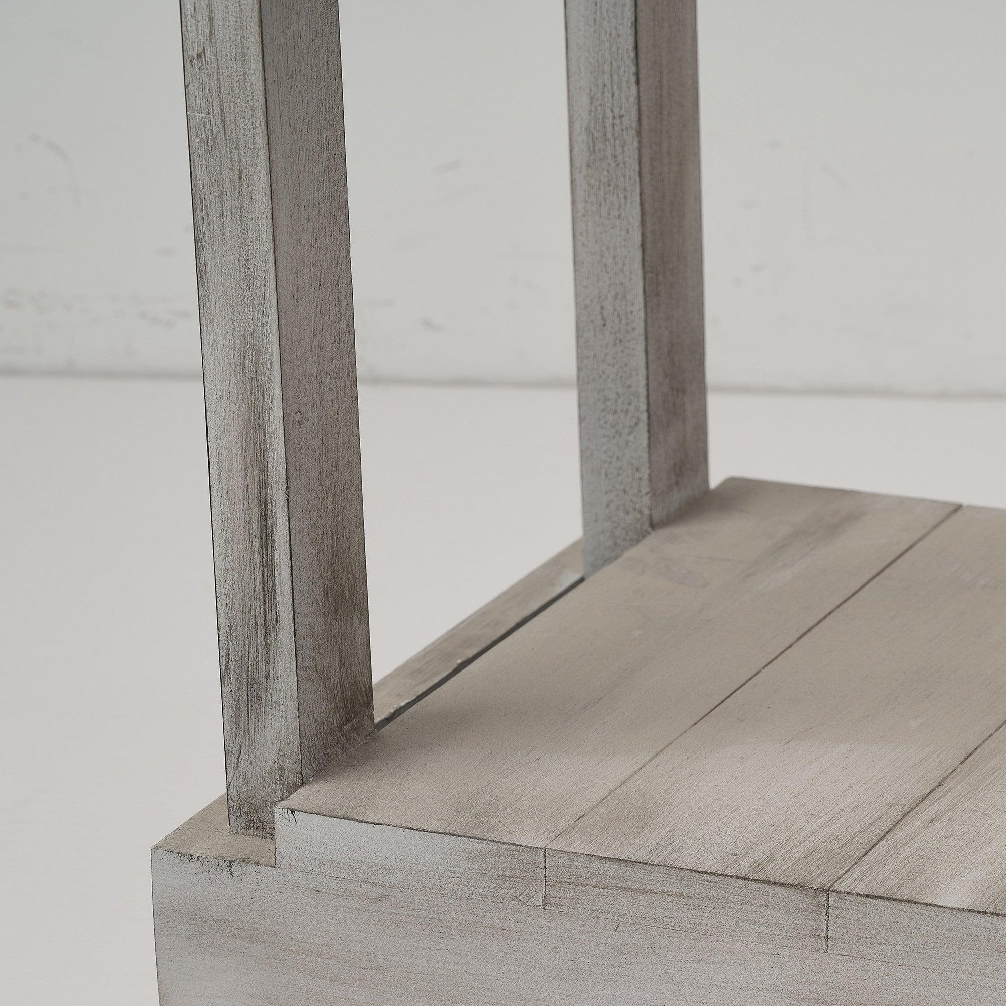 Rustic Wood Square Side Table with Shelf - Farmhouse End Table for Living Room, Bedroom & Patio - Sturdy Coffee Table Accent Furniture for Home Decor