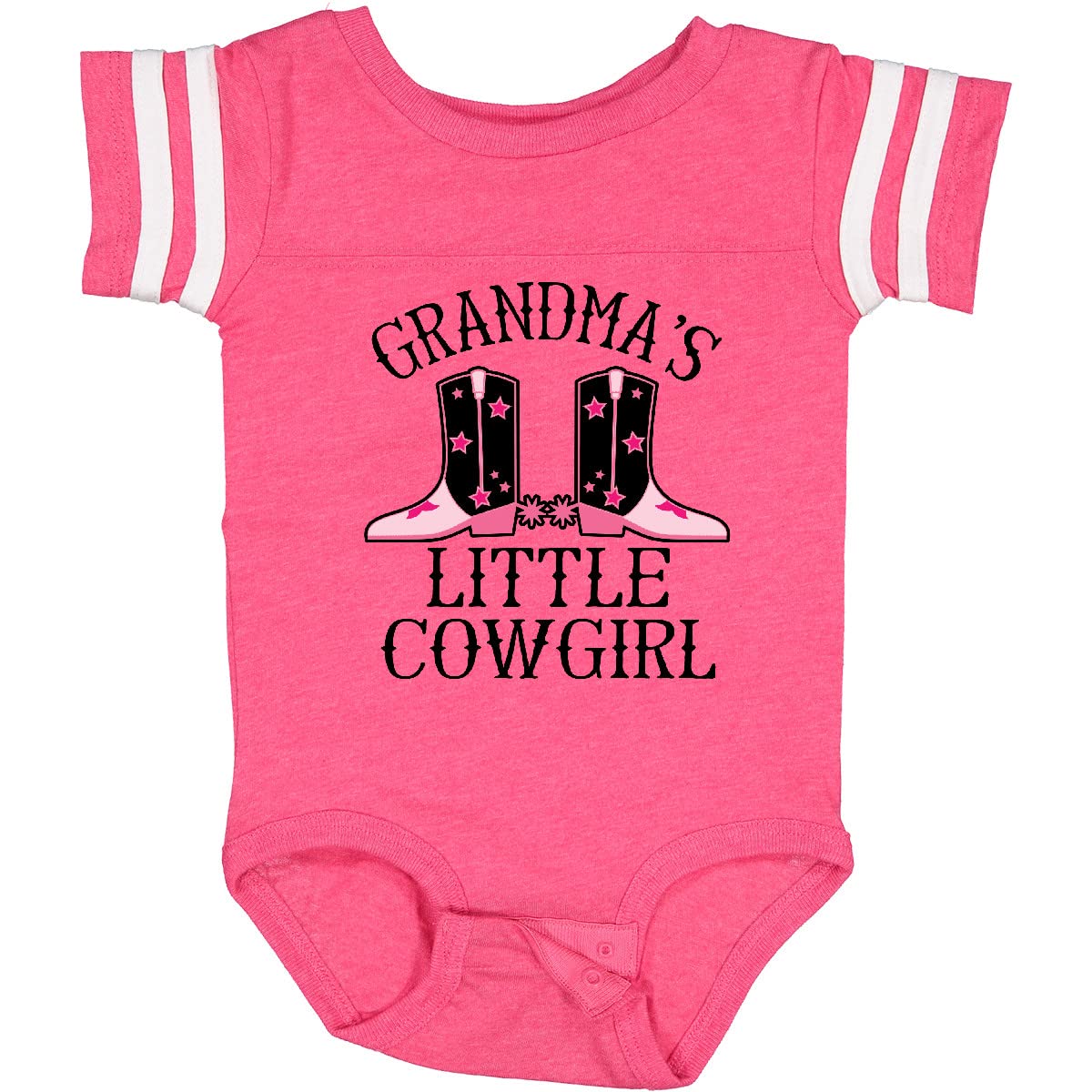 Inktastic Grandma Little Cowgirl Baby Clothes - Adorable Infant Bodysuit for Girls | Perfect for Family Photos, Cowgirl Themed Parties & Everyday Playtime
