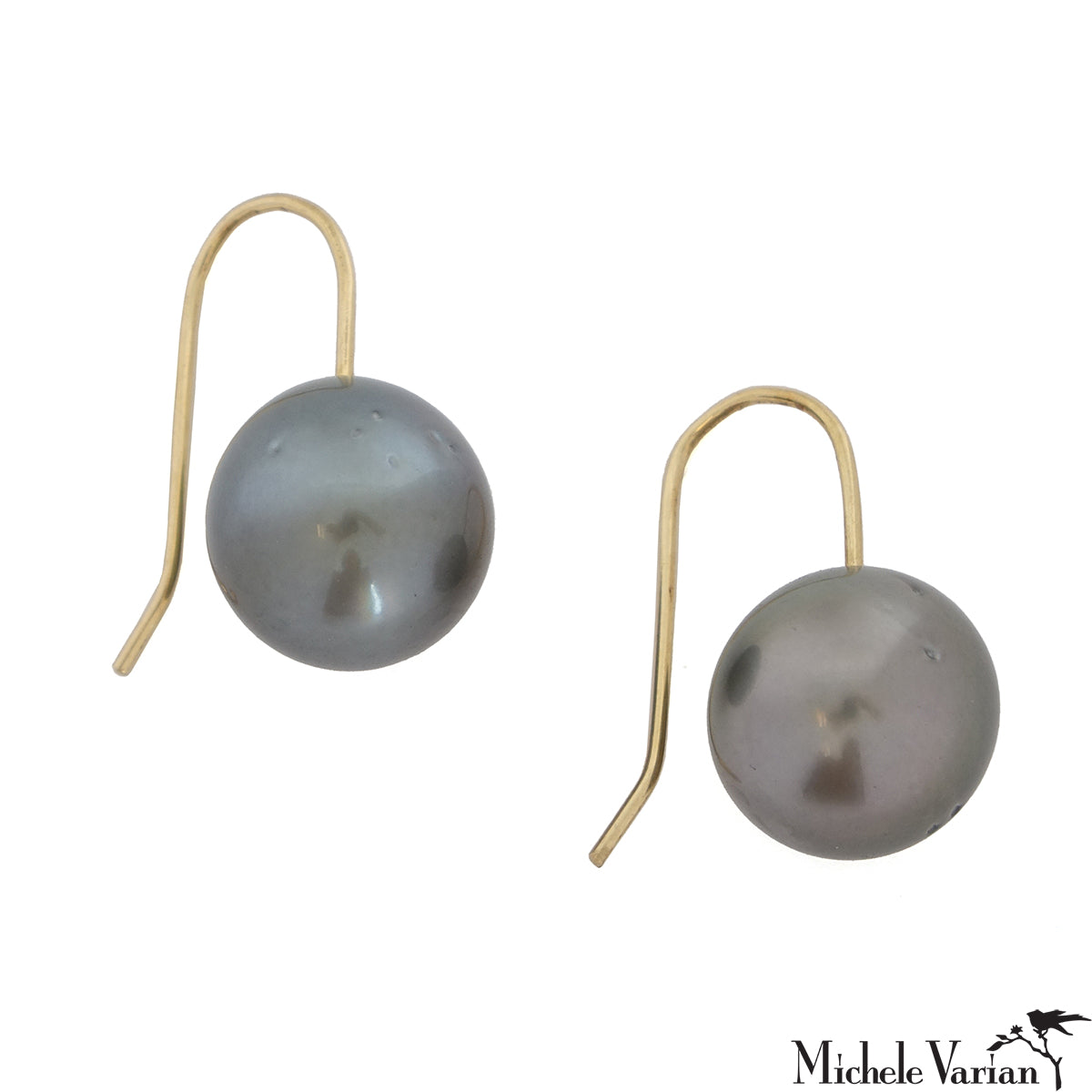 Exquisite Tahitian Grey Pearl Earrings for Women – Luxury Handmade Jewelry for Weddings, Parties & Special Occasions
