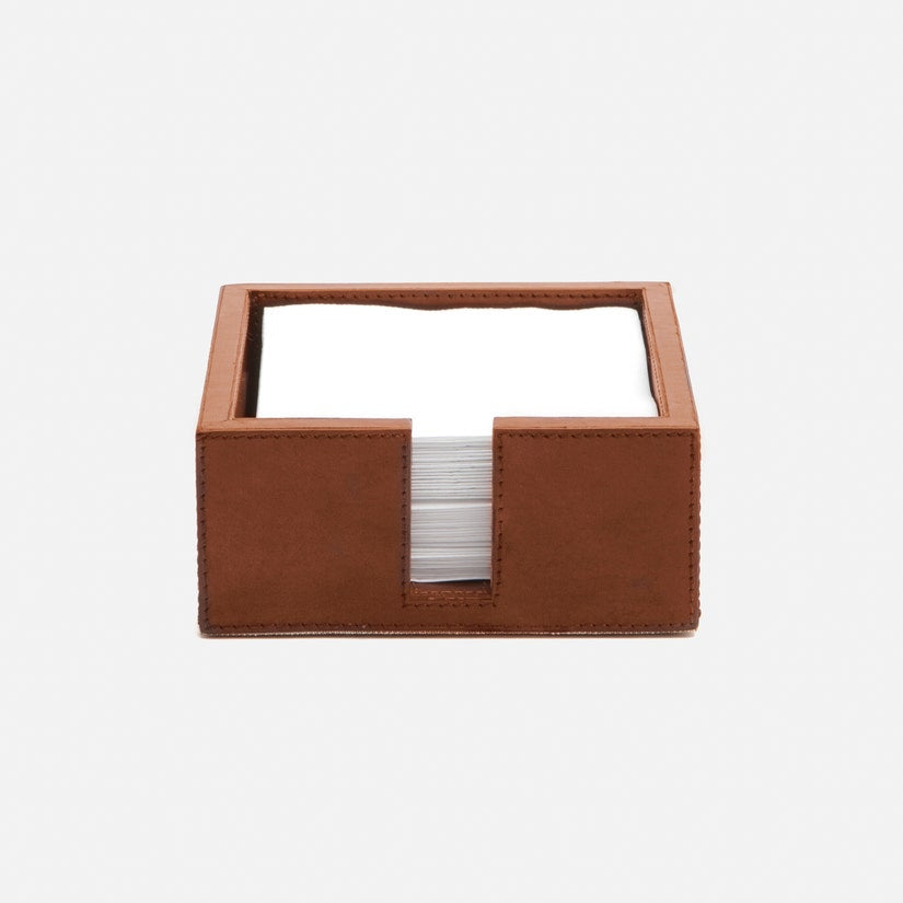 Premium Bristol Tobacco Leather Cocktail Napkin Holder - Elegant Bar & Dining Table Decor for Parties, Weddings, and Home Entertaining