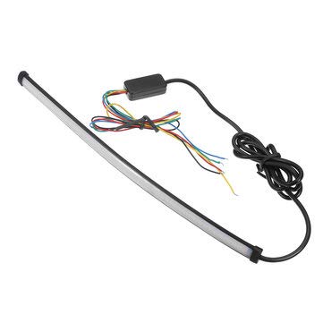 30cm 108LED Motorcycle Tail Light Strip - Sequential Turn Signal & Brake Light for Bike Decoration