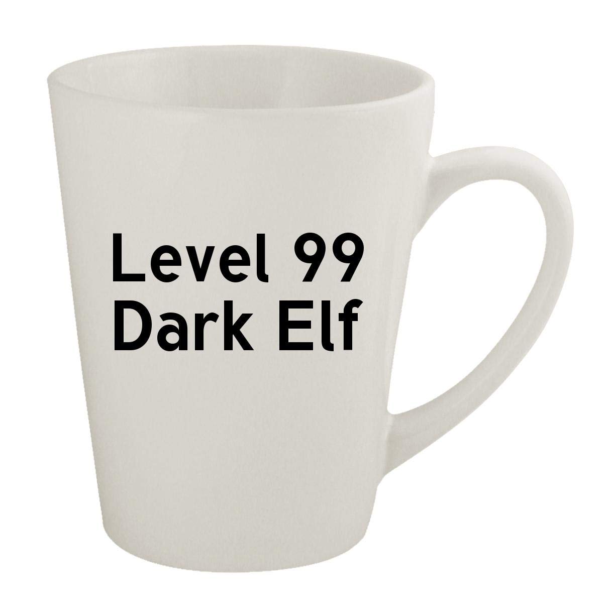 Level 99 Dark Elf - 12oz Ceramic Latte Coffee Mug for Gamers & Fantasy Lovers | Perfect for Gaming Sessions, D&D Nights & Coffee Breaks
