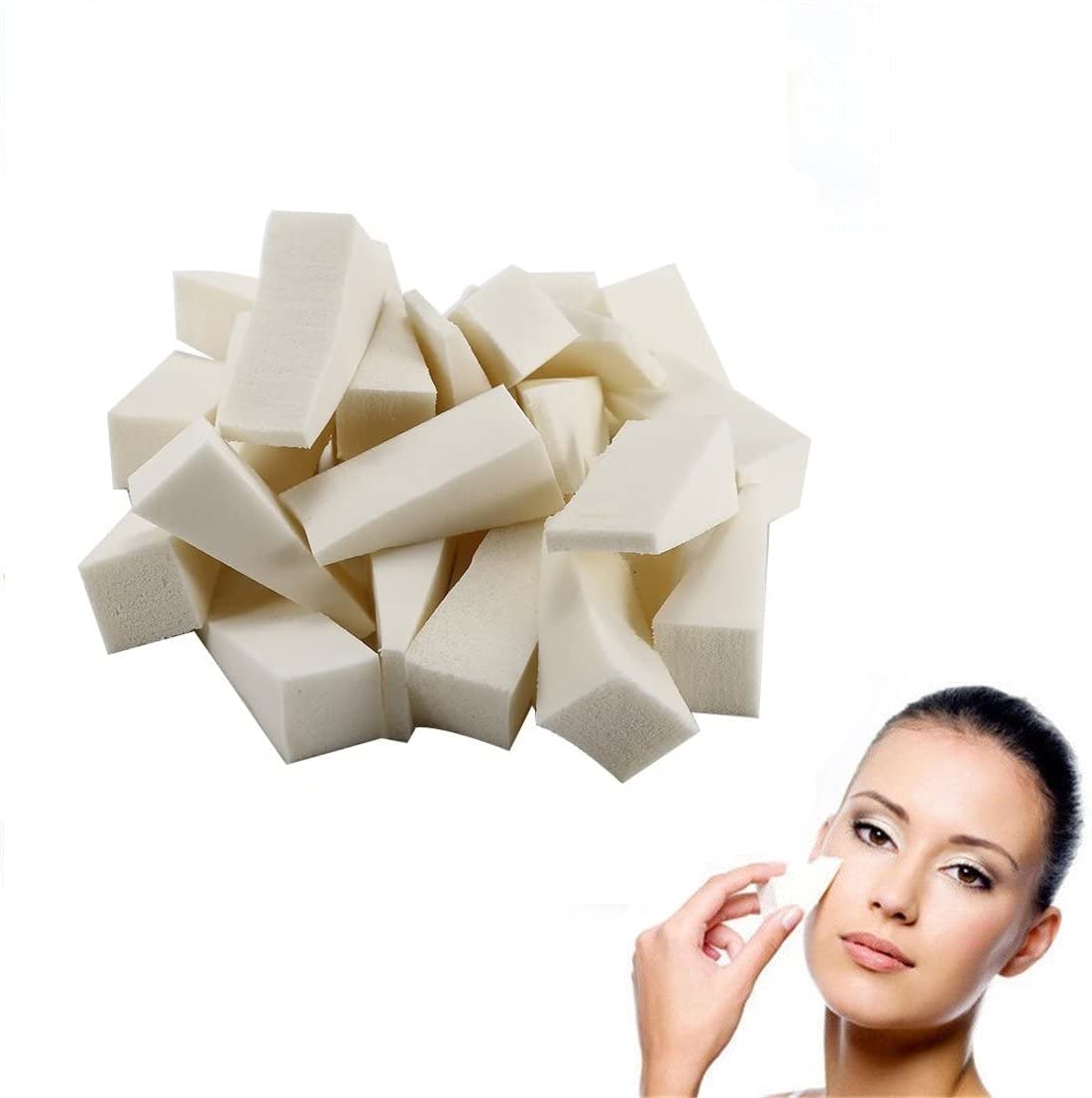 Anugrah 24-Piece Triangle Makeup Sponge Set for Foundation & Powder - Wet/Dry Blending Sponge Puffs for Face Makeup (Multicolor) | Perfect for Professional Makeup Artists & Everyday Beauty Routine