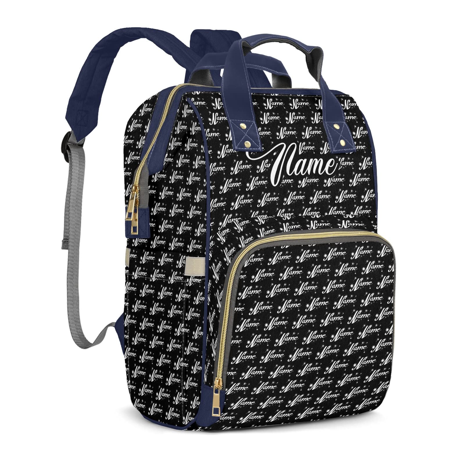 Custom Personalized Baby Diaper Backpack with Name - Large Capacity Waterproof Travel Diaper Bag for Moms & Dads - Multifunctional Baby Gear for Girls & Boys | Perfect for Daycare, Travel & Family Outings