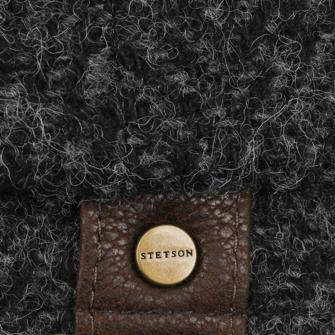 Stetson Hatteras Herringbone Flat Cap for Men - Classic Wool Hat for Casual & Outdoor Wear - Perfect for Fall, Winter, and Daily Fashion