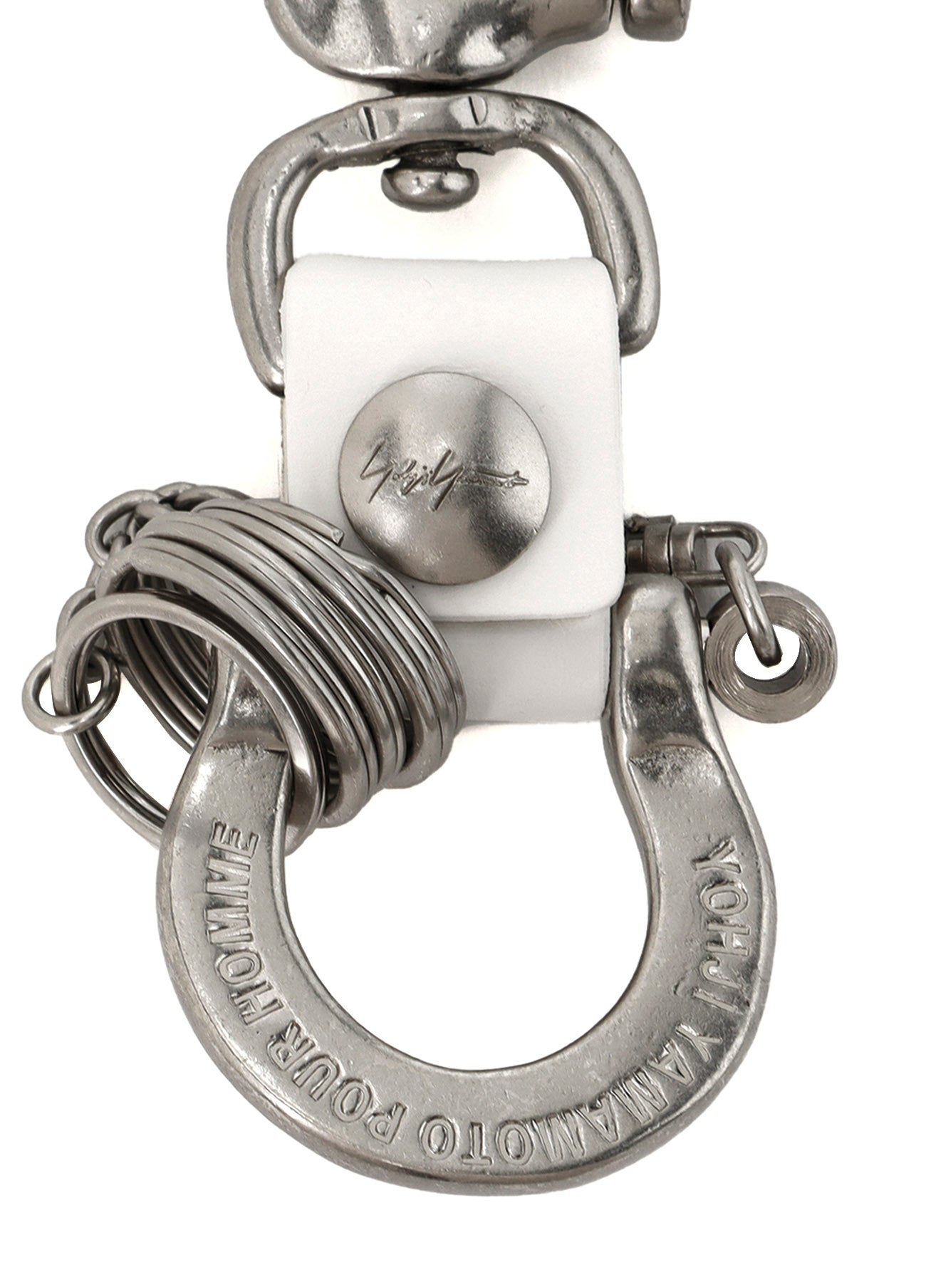 Premium Brass & Iron YY Signature Carabiner Clip - Heavy Duty Keychain Hook for Outdoor Gear, Keys, Backpacks & Camping Equipment