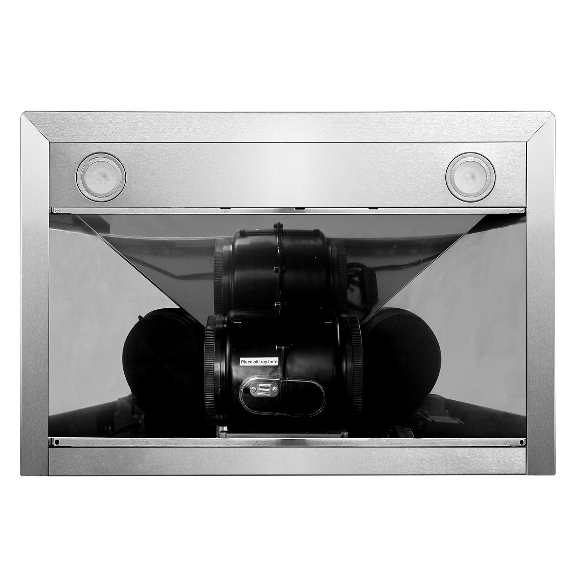 COSMO COS-63175 30-inch Stainless Steel Wall Mount Range Hood - 380 CFM Ducted Ventilation with Button Controls & LED Lights | Perfect for Modern Kitchens & Open Concept Homes