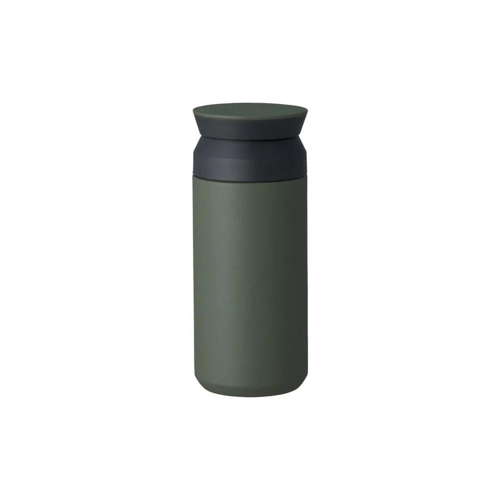 Kinto Travel Tumbler 350ml - Insulated Stainless Steel Coffee Mug with Lid, Leak-Proof, Ash Green - Perfect for Commuting, Camping & Office Use