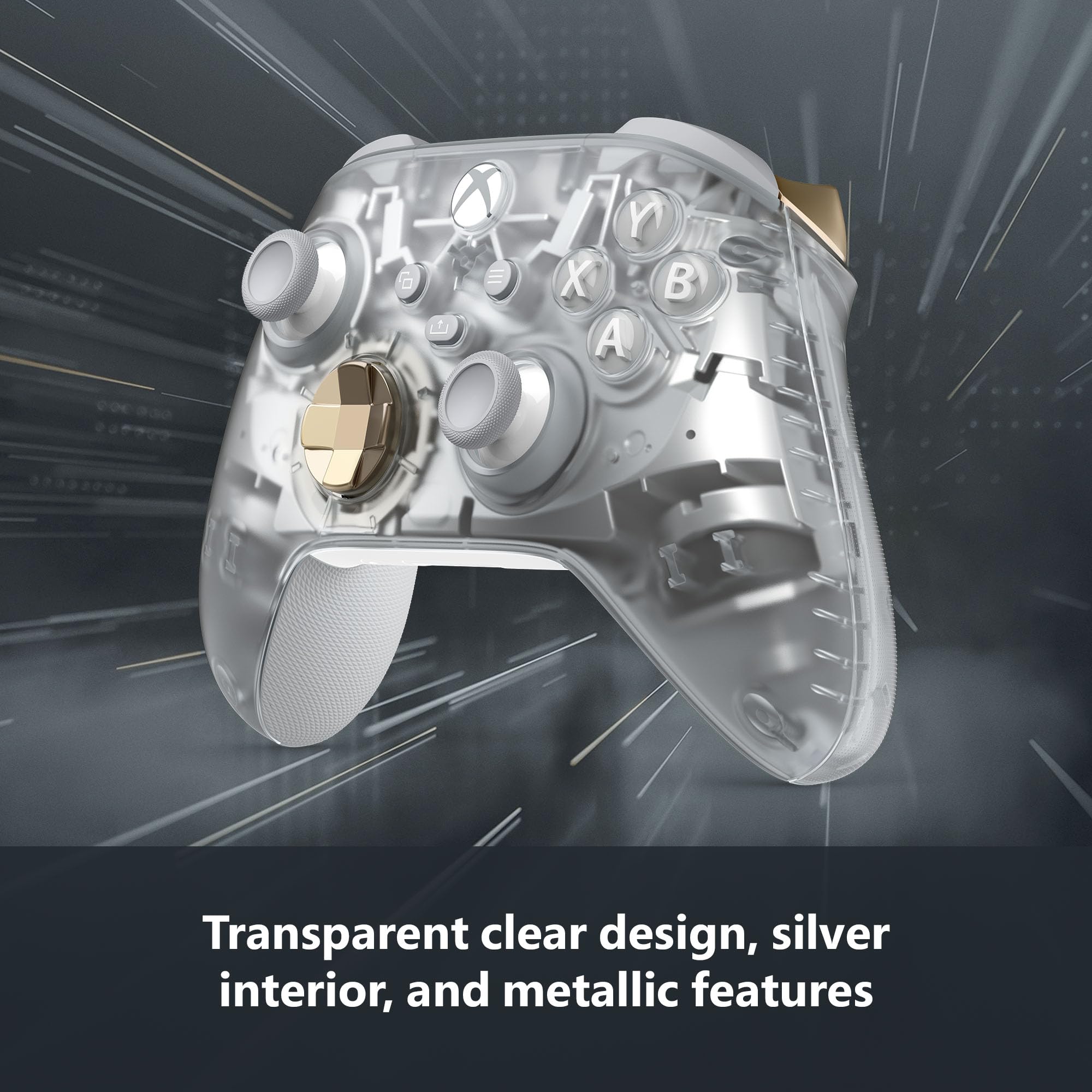 Xbox Ghost Cipher Series Wireless Gaming Controller for Xbox Series X|S, Xbox One, Windows PC, Android, iOS - Ultimate Gaming Experience for Home and On-the-Go