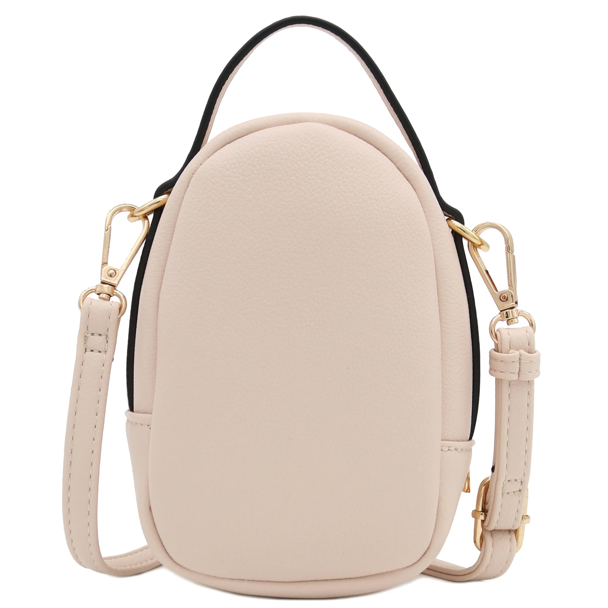 Stylish Two Compartment Mini Oval PU Leather Crossbody Bag for Women - Perfect for Everyday Use, Travel & Shopping