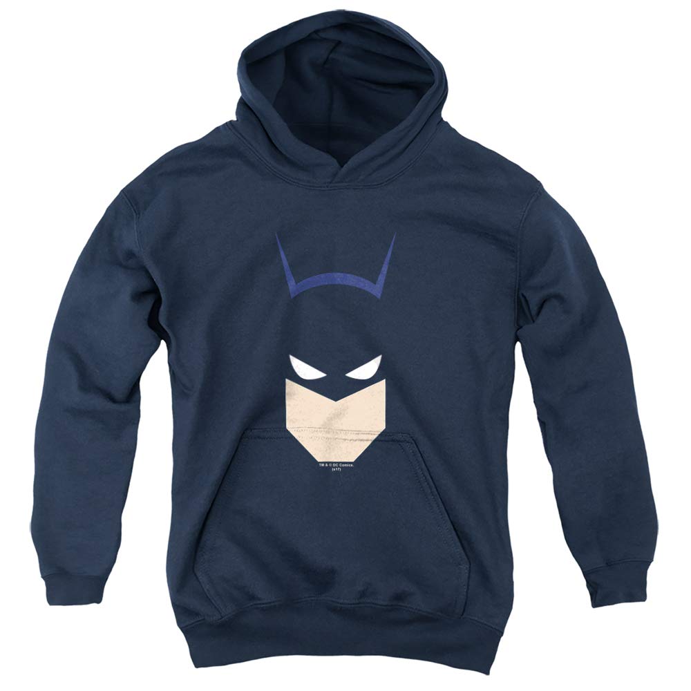 Trevco Batman Bat Head Unisex Youth Pullover Hoodie - Official DC Comics Licensed Apparel for Kids & Teens - Perfect for Cosplay, Halloween & Superhero Fans