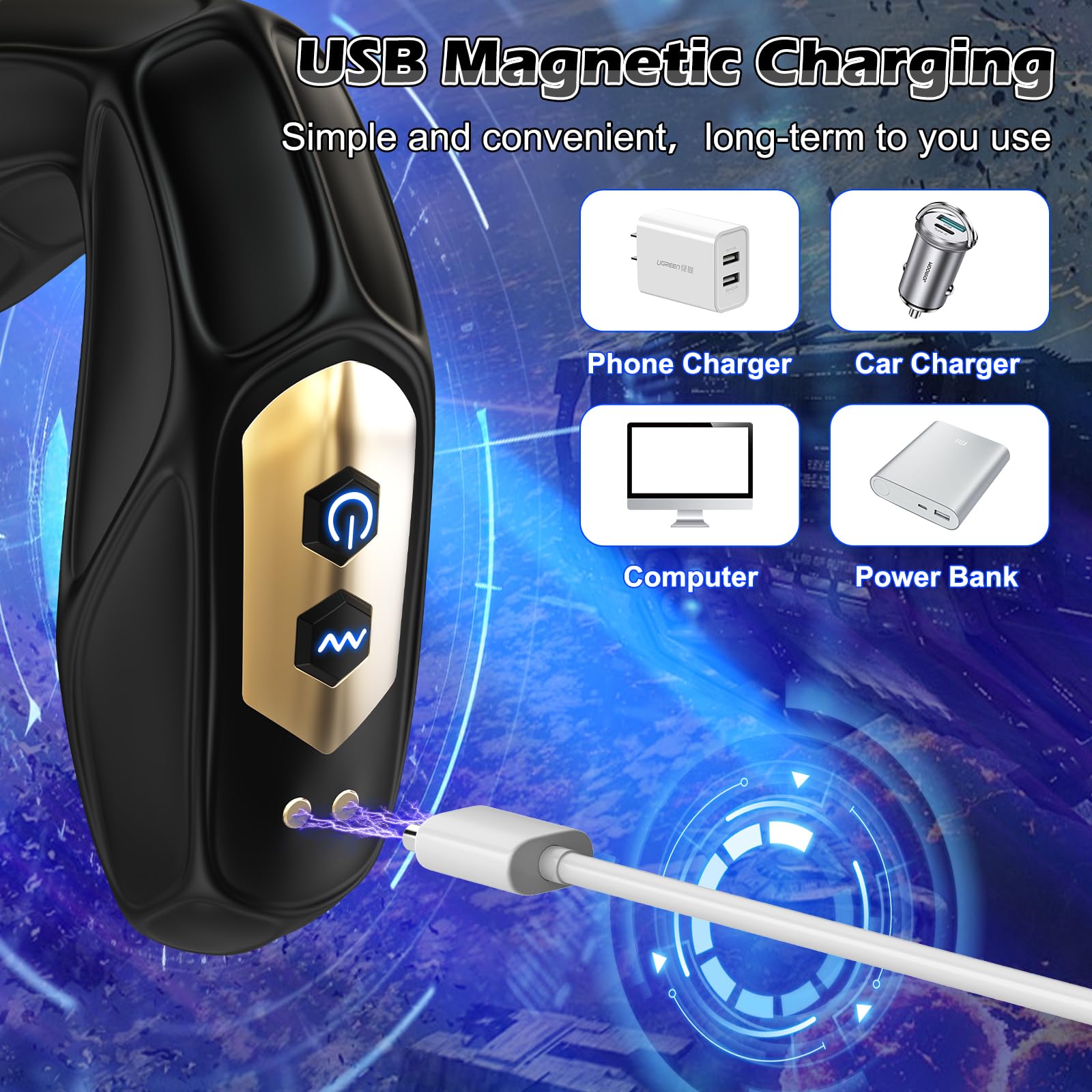 360° Rotating Prostate Massager with 10 Vibration Modes - Remote Control Anal Sex Toy for Men & Women | Perfect for Couples Play, Solo Pleasure & Sensual Exploration