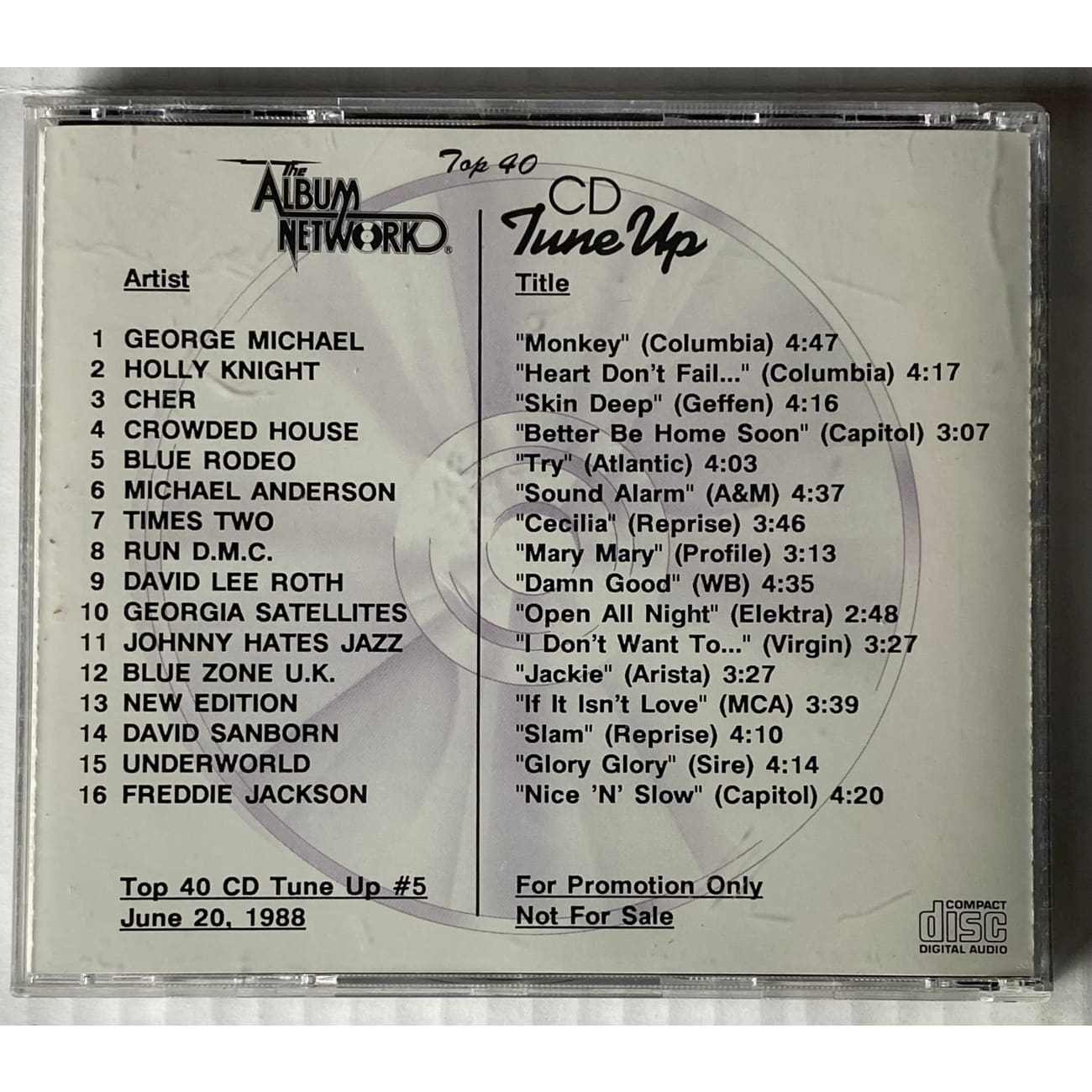Top 40 Tune Up 5 CD Set - The Album Network 1988 Hits Collection | Perfect for 80s Music Lovers & Retro Parties