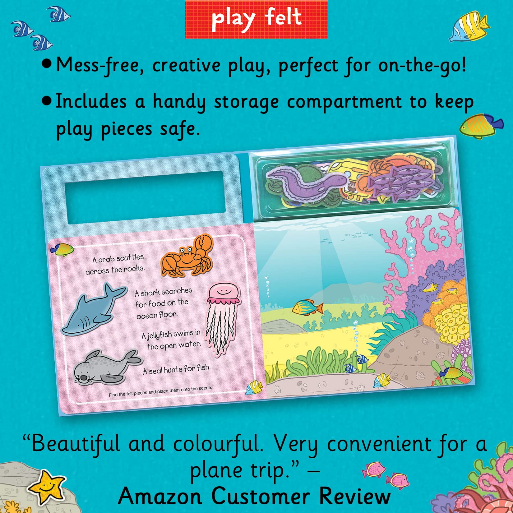 Soft Felt Ocean Animal Toys for Kids Playtime & Learning