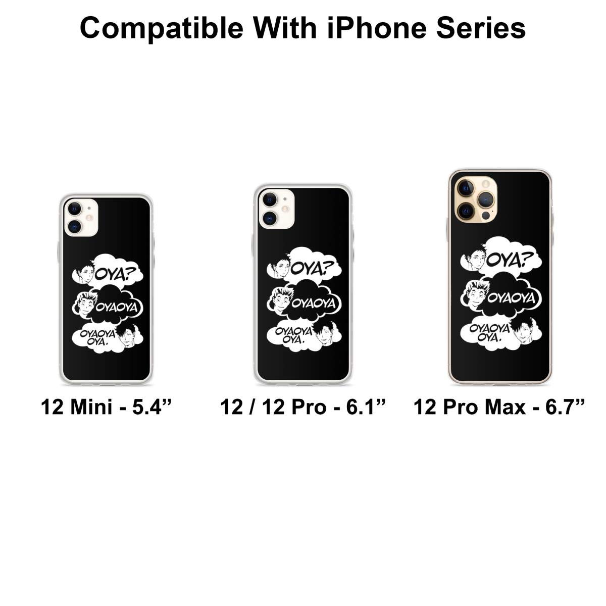 OYA OYA OYA Clear Shockproof Phone Case Compatible with iPhone 15 14 13 12 11 X Xs Xr 8 7 6 6s Plus Pro Max - Slim Protective Cover for Everyday Use & Travel
