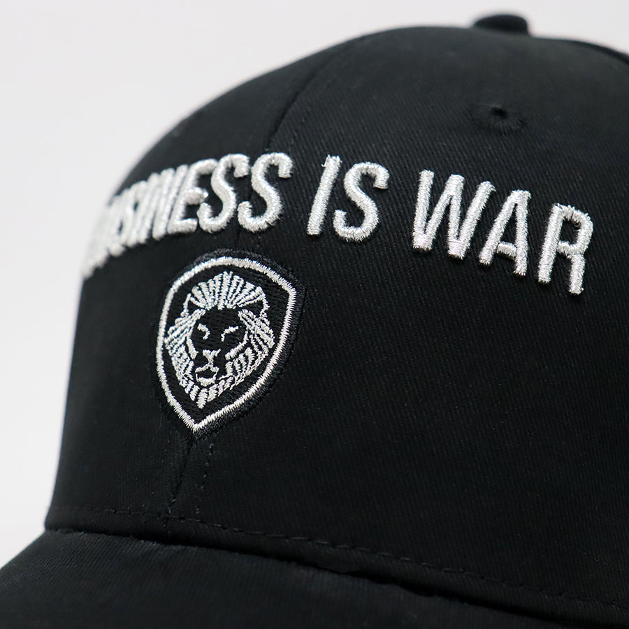Business is War Silver and Black Snapback Hat - Stylish Unisex Baseball Cap for Men & Women - Perfect for Streetwear, Hip Hop Fashion, and Casual Outfits