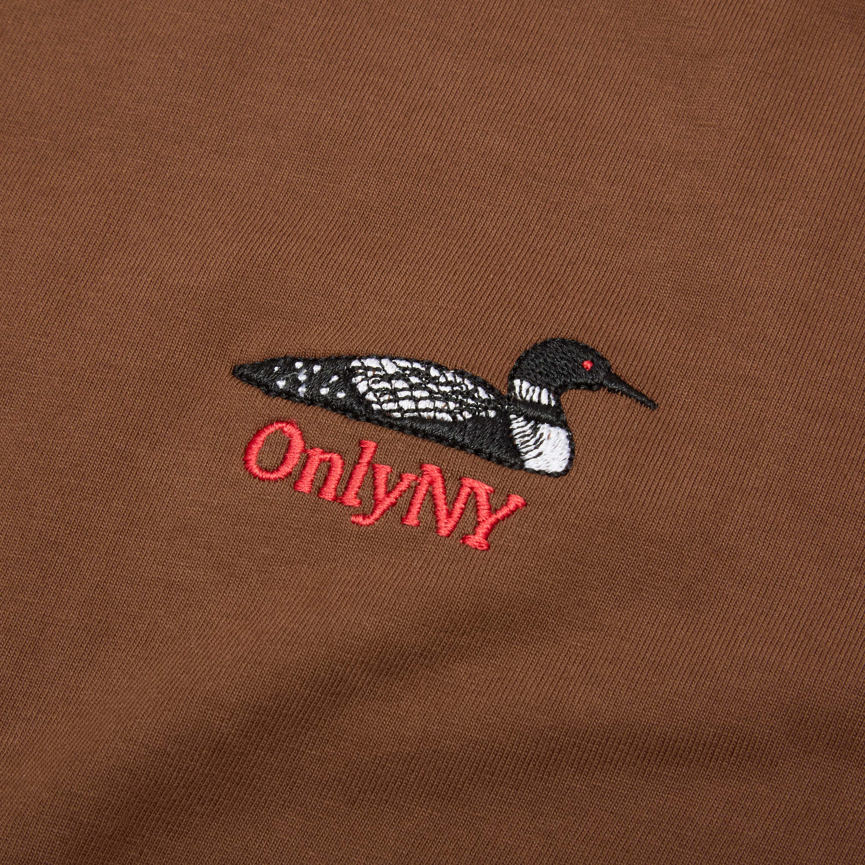 Only NY Loon Graphic T-Shirt - Soft Cotton Men's Tee in Chocolate Brown | Casual Streetwear for Everyday Wear & Urban Outfits