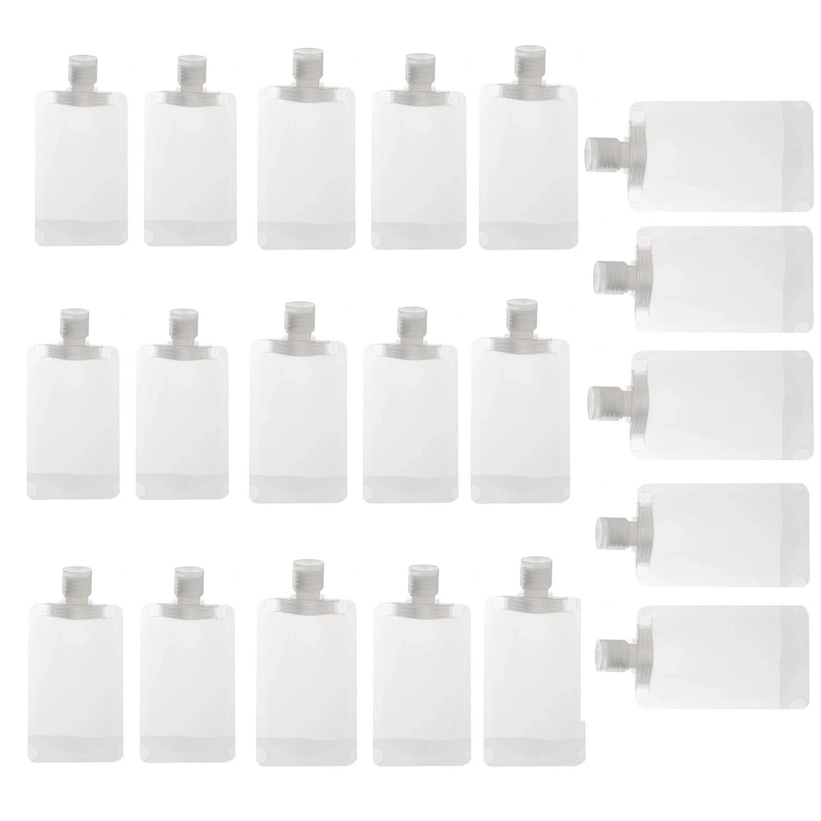 Portable Travel Toiletry Bags for Liquids - TSA Approved Leakproof Makeup Organizer - Clear Cosmetic & Skincare Bottle Containers for Airplane Carry On & Weekend Trips