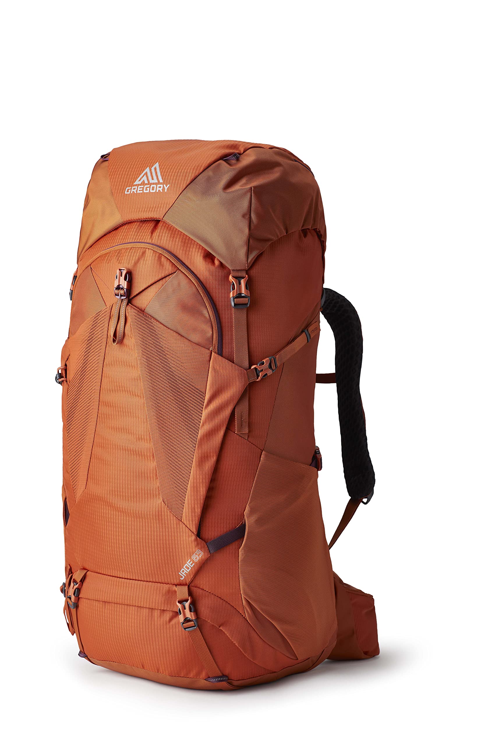 Gregory Jade 63 Women's Hiking Backpack - Lightweight & Durable Extra Small/Small Backpacking Pack in Moab Orange - Perfect for Day Hikes, Camping & Outdoor Adventures