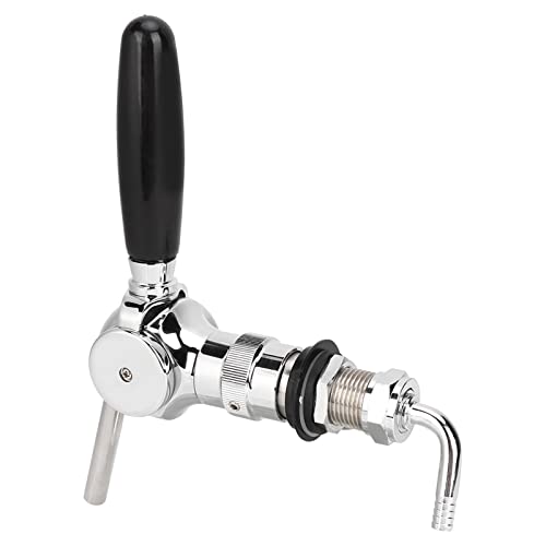 DERCLIVE Brass Beer Tap Faucet - Premium Keg Flow Control Ball Valve for Home Brewing - Perfect for Home Bars, DIY Beer Dispensing & Party Keg Setups