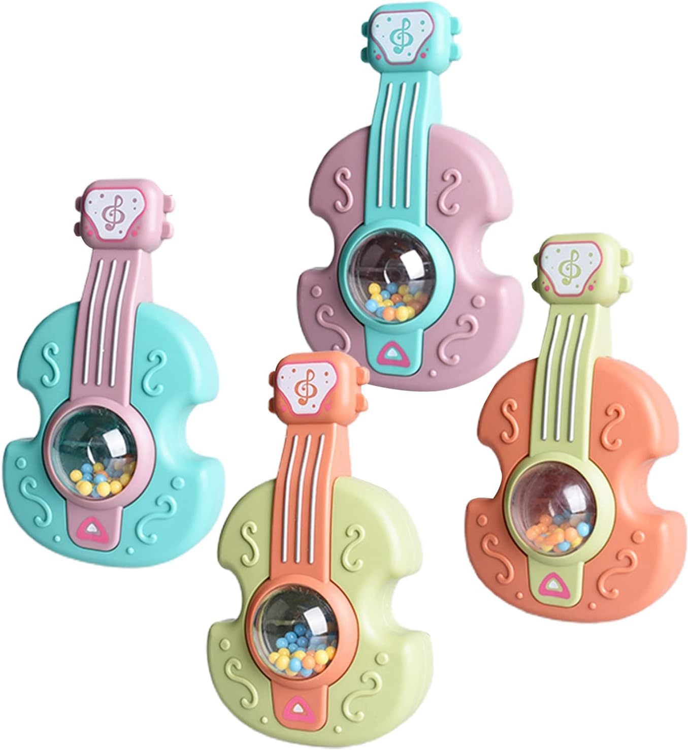 CATBL Shaking Bell Toy - Ergonomic Developmental Sensory Toy with Delightful Sounds, Dreamy Mini Guitar for Kids | Perfect for Playtime, Early Learning & Sensory Development