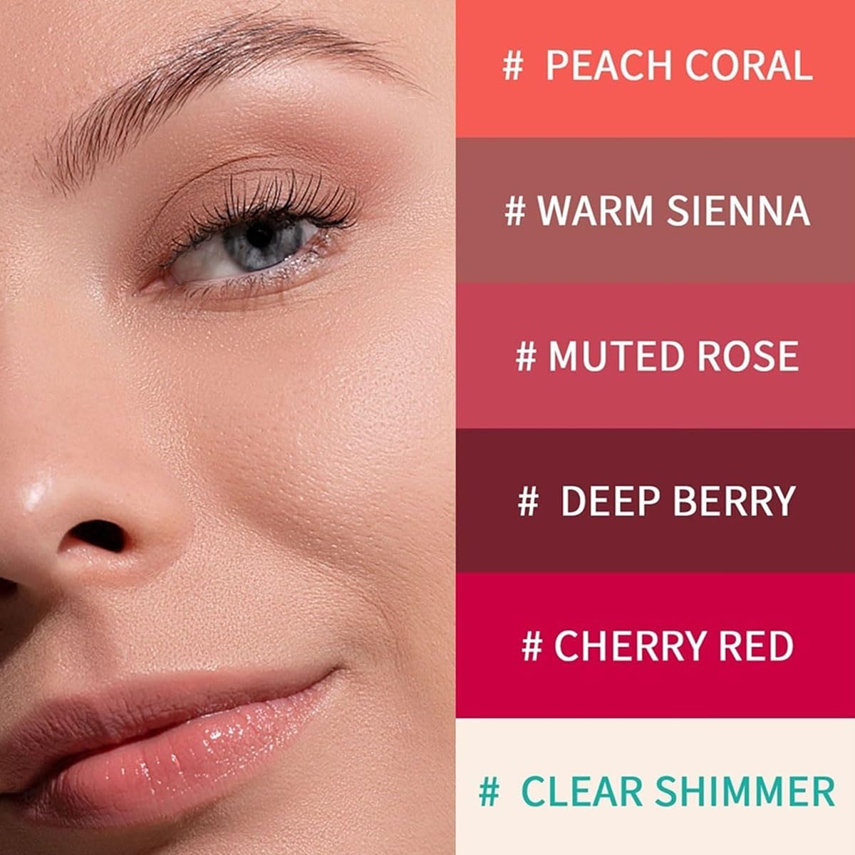 Thrive Sheer Strength Hydrating Lip Tint - Long Lasting Matte Balm, Non-Sticky Formula, Berry Red (06#) - Perfect for Daily Wear & Special Occasions