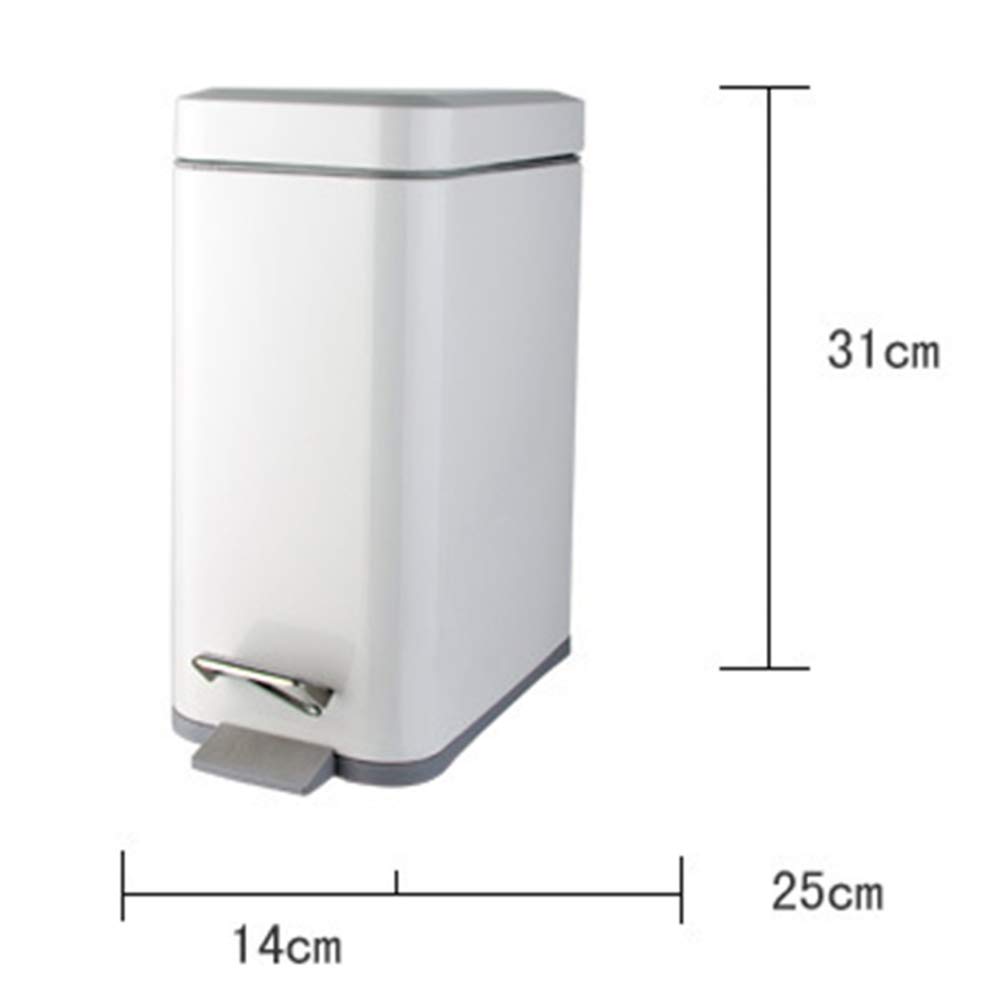 1PC Step Trash Can - Plastic Waste Bin with Double-Layer Design, Simple Home Dustbin for Kitchen, Bathroom & Office - Household Waste Organizer & Rubbish Container for Easy Disposal