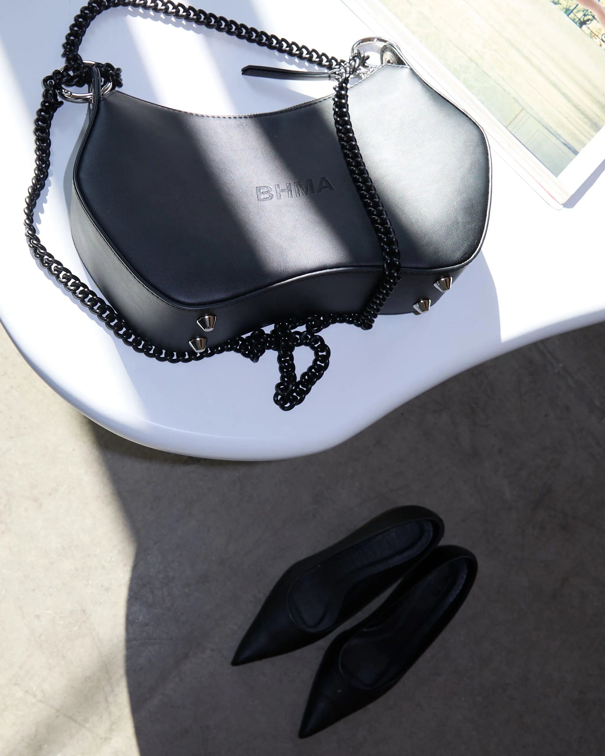 Vegan Corn Leather Crossbody Bag for Women | Noir BHMA Black Purse | Stylish & Eco-Friendly Handbag for Everyday Use, Travel & Shopping