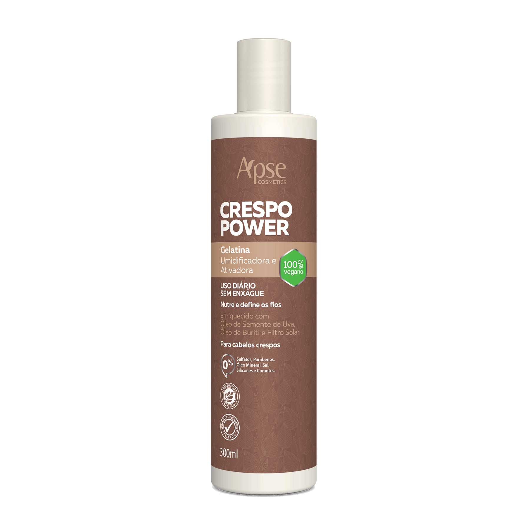 Apse Cosmetics Curly Hair Gelatin - Activating & Moisturizing Treatment for Defined Curls (10 fl oz) | Deep Conditioning for Dry, Frizzy Hair | Perfect for Wash Day & Overnight Hair Mask