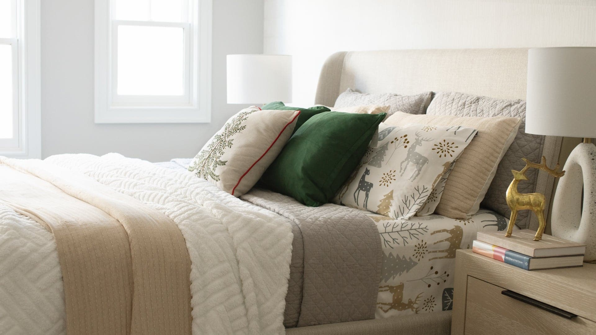 Ava Diamond Oversized Cotton Quilt Set - King Size Bedding with Soft Breathable Fabric for All Seasons | Perfect for Master Bedroom, Guest Room & Cozy Home Decor