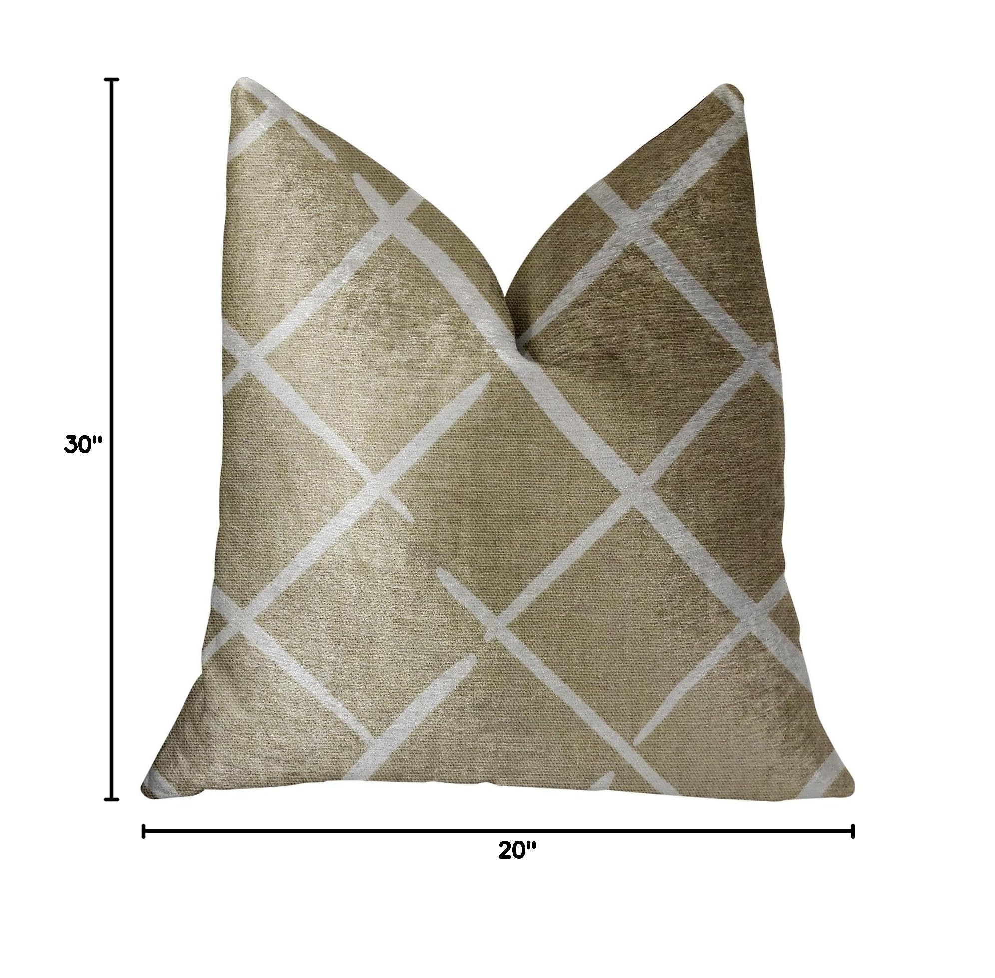 Plutus Davinci Luxury Throw Pillow 20x30 Inches - Queen Size Decorative Cushion for Sofa, Bed & Living Room - Soft & Stylish Home Decor
