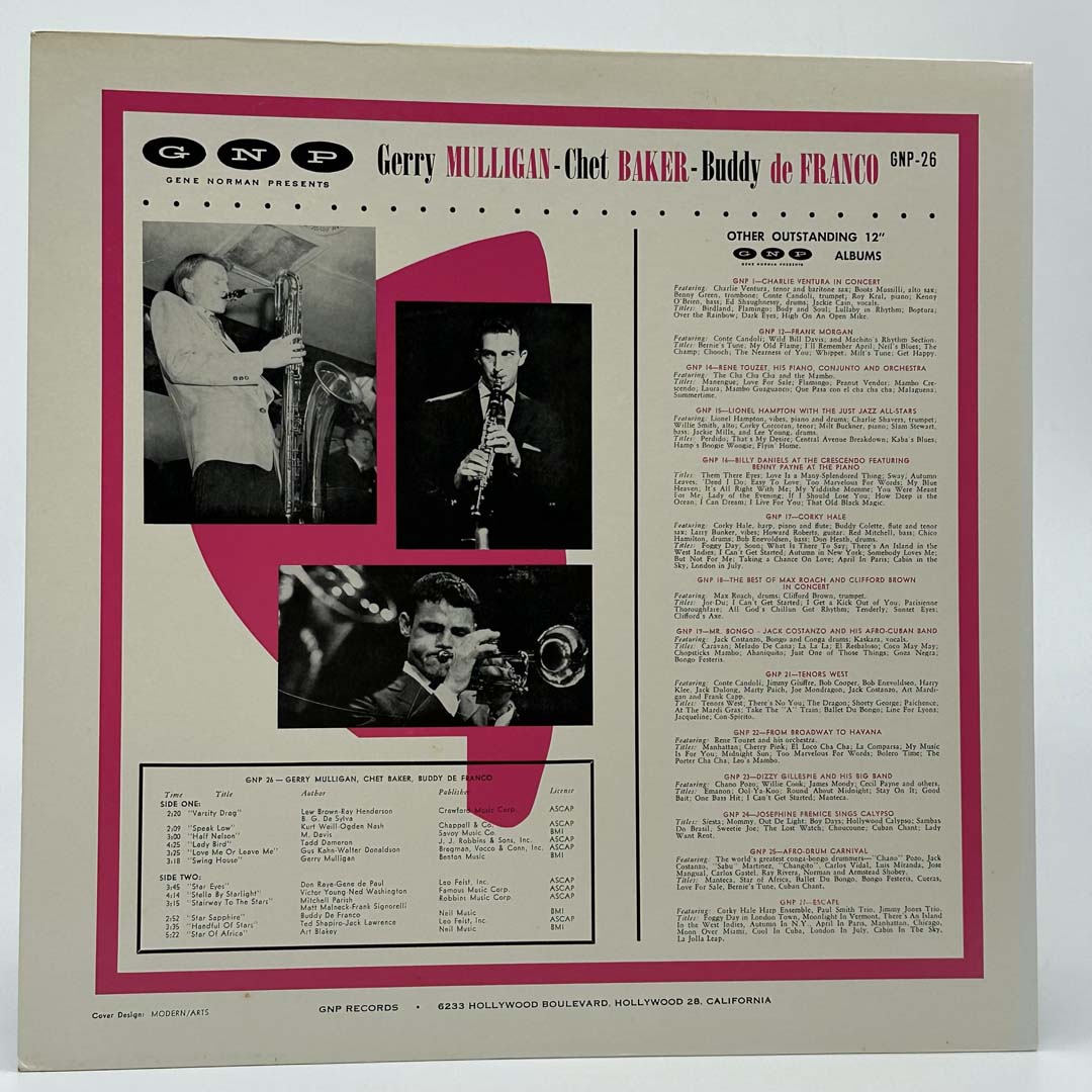 Best Jazz Albums: Chet Baker, Gerry Mulligan & Buddy deFranco - Perfect for Relaxation, Study & Coffee Shop Ambience