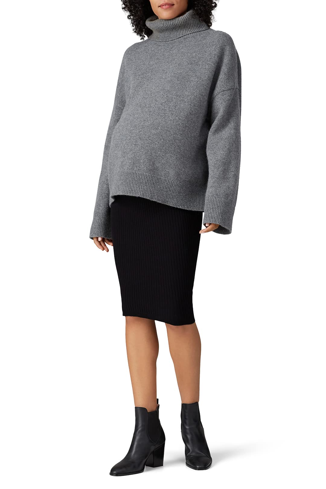 Seraphine Maternity Skirt - Black Small | Pre-Loved Jen Skirt from Rent the Runway | Perfect for Pregnancy, Work & Special Occasions
