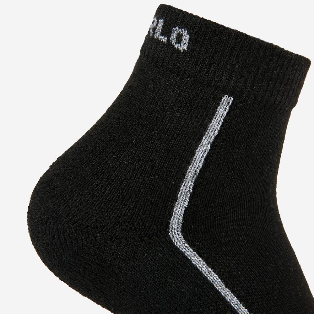 Thorlo Unisex Pickleball Socks - Light Cushion Ankle Socks for Men & Women (Black) | Breathable & Supportive for Pickleball, Tennis & Sports Activities