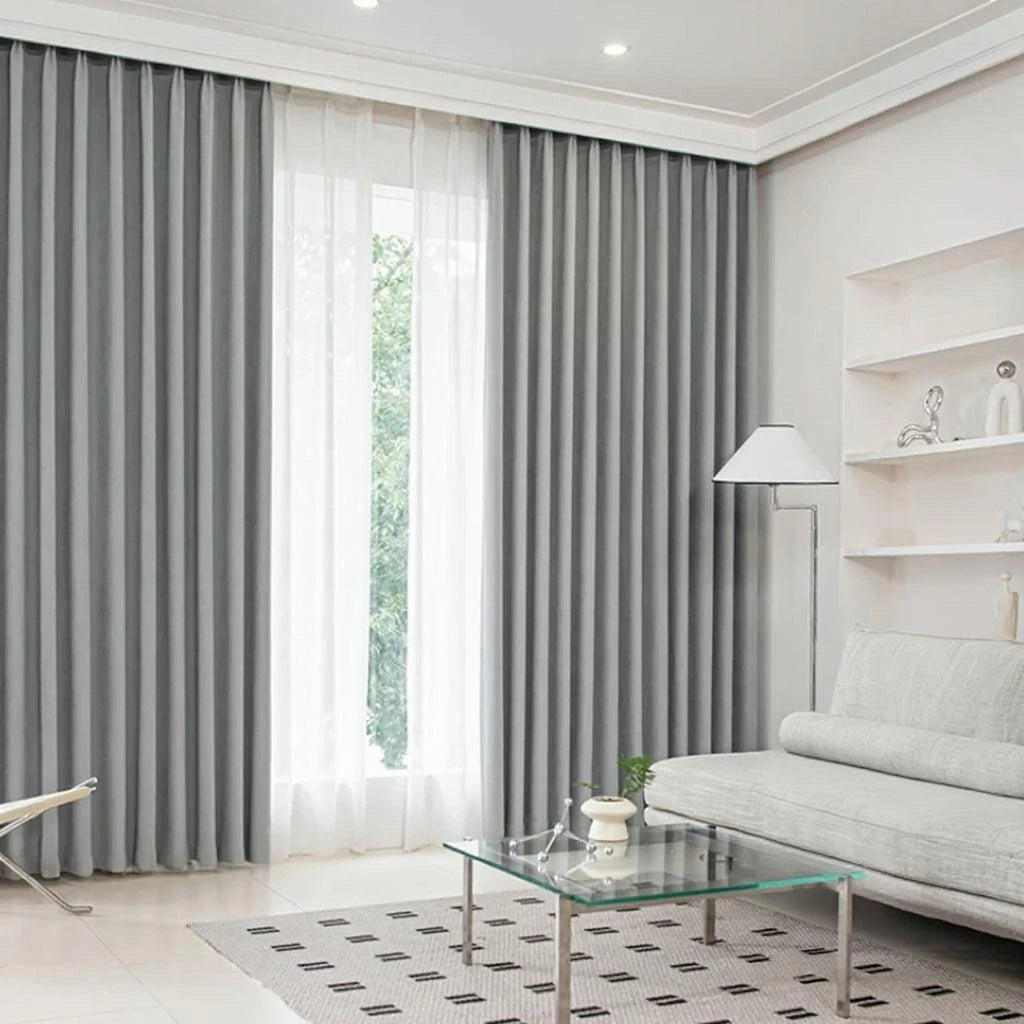 Gianna 5-Pass Chenille Blackout Curtains for Bedroom & Living Room - Thermal Insulated Noise Reducing Custom Window Drapes for Home Decor