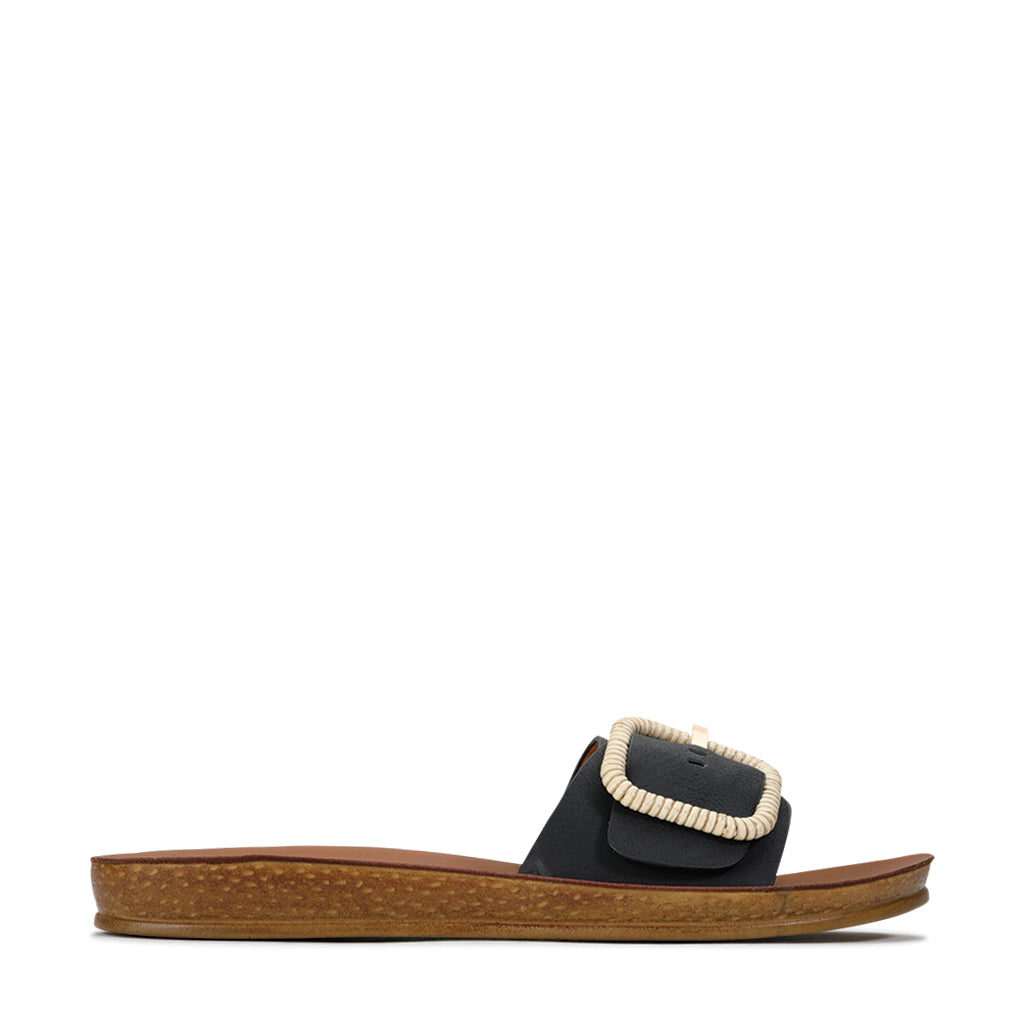 BRIO Buckle Slide Sandal - Comfortable Women's Summer Sandals with Adjustable Straps | Perfect for Beach, Pool, and Casual Outings