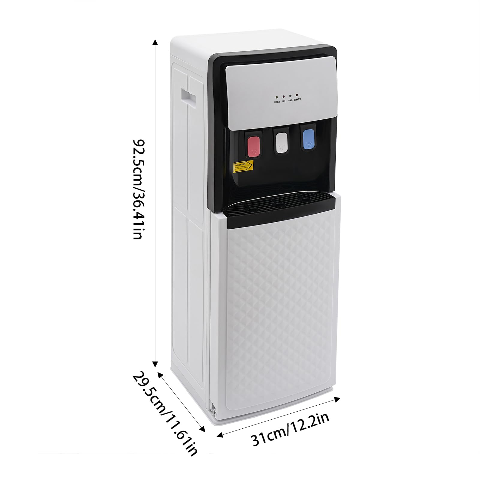 Bottom Loading Water Cooler Dispenser 500W - Hot & Cold Standing Floor Water Dispenser with Temperature Protection - Ideal for Home, Office & Apartment - Perfect for Hydration in Living Rooms, Break Rooms & Dormitories