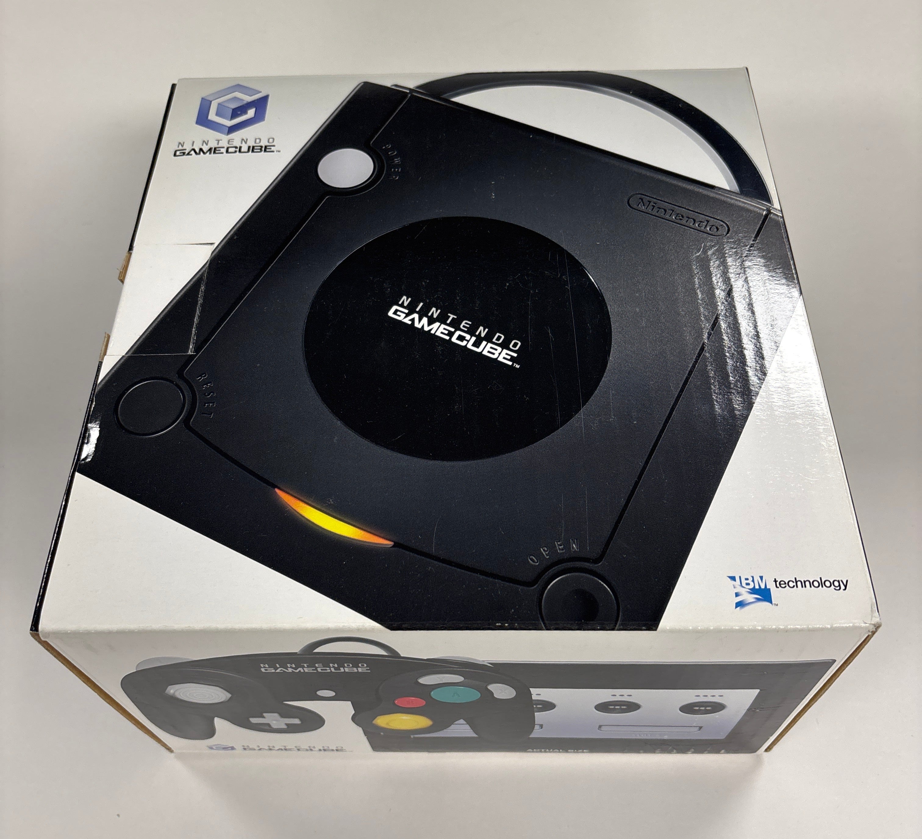 Original Nintendo GameCube Console - Jet Black (Box Only) | Retro Gaming System for Classic Game Lovers | Perfect for Collectors & Vintage Gaming Enthusiasts