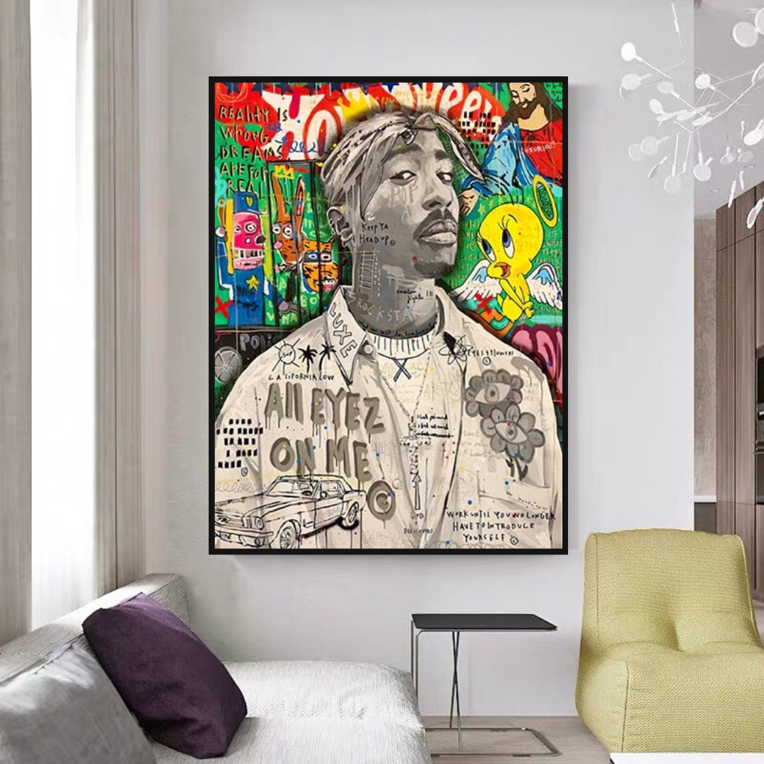 Tupac Poster - Authentic Hip Hop Wall Art Decor for True Fans | Perfect for Bedroom, Living Room & Music Studio Decor