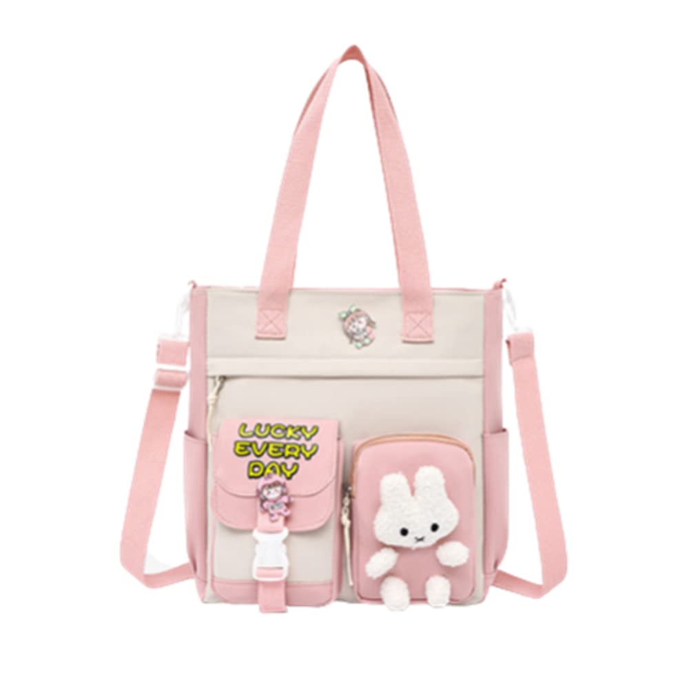 Stylish Cartoon Print Canvas Crossbody Bag for Women - Trendy Fashion Shoulder Purse for Daily Use, Work, School & Travel