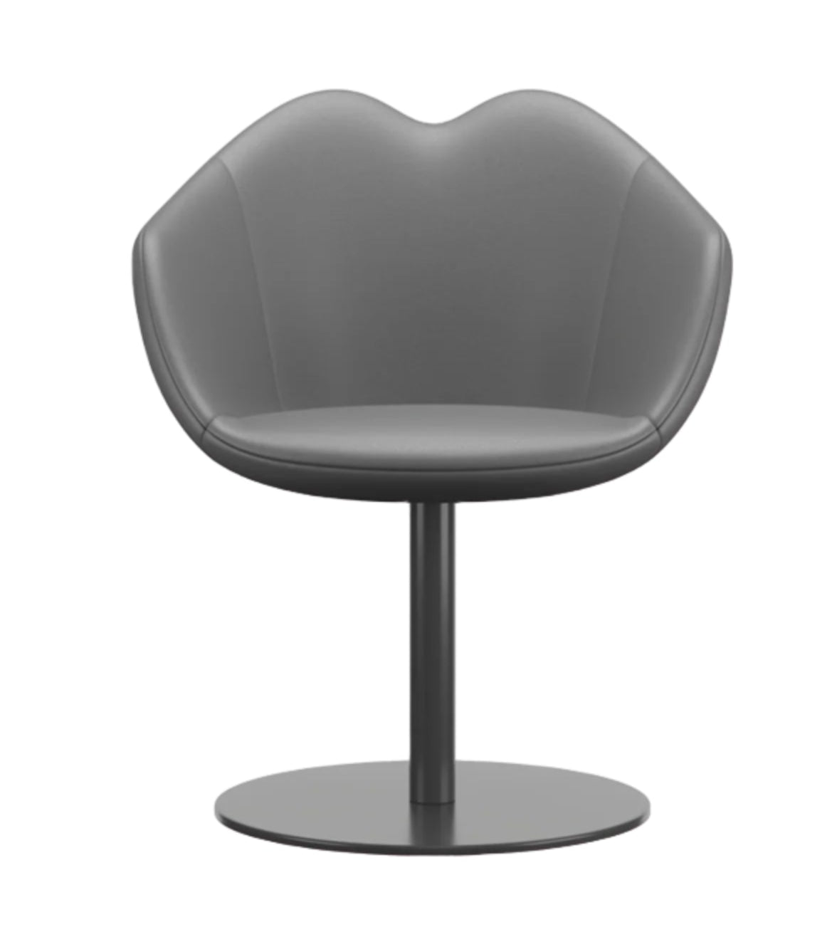 Qeeboo XOXO Chair with Round Base - Modern Designer Accent Chair for Living Room, Bedroom, or Office Decor