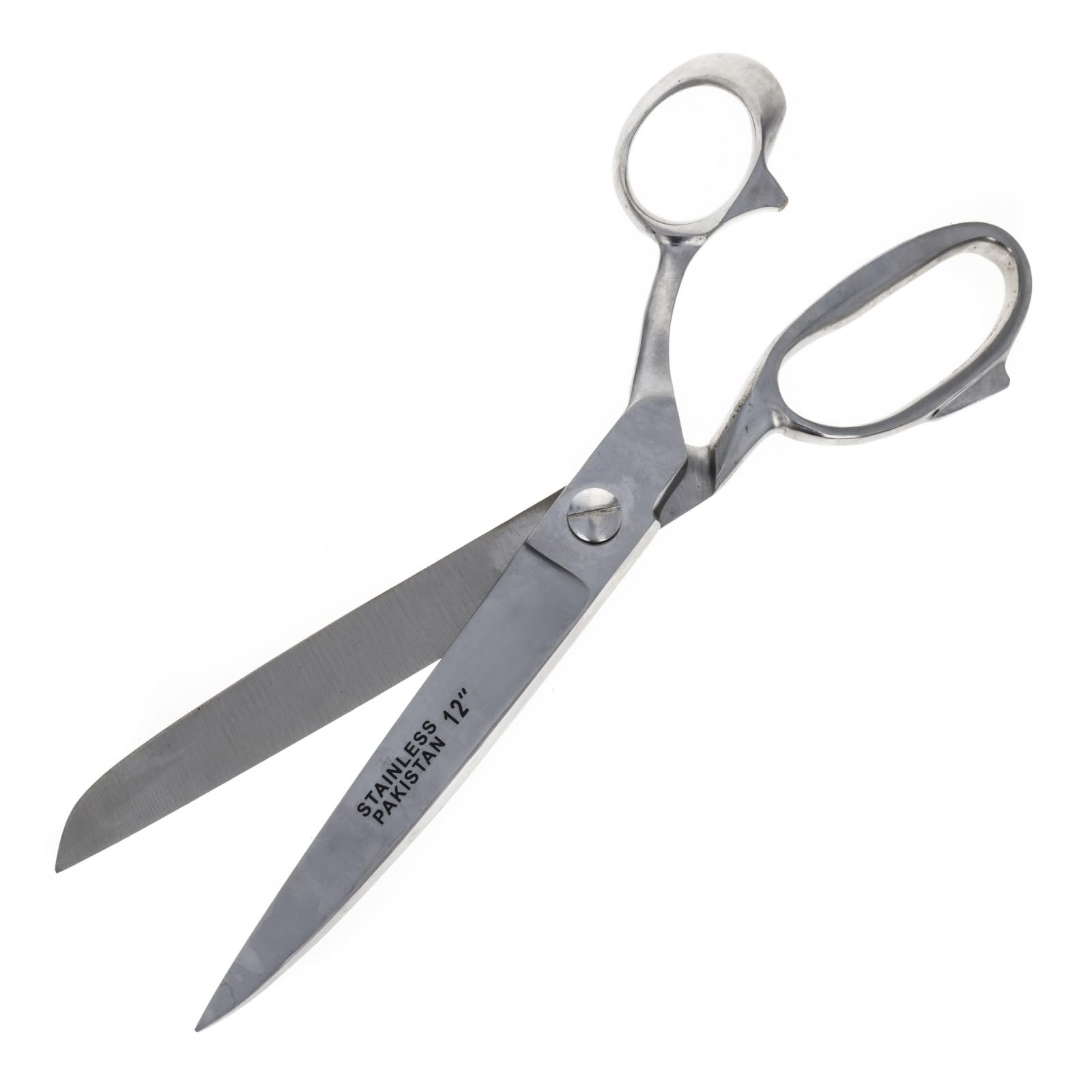 12 Inch Heavy Duty Stainless Steel Fabric Scissors - Professional Sewing Shears for Quilting, Dressmaking & Crafting - Sharp Precision Cutting Tools for Tailors & DIY Projects