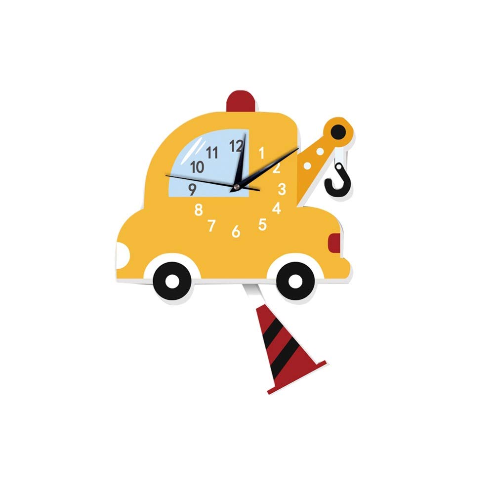 Creative Kids Wall Clock - Cute Cartoon Car Design for Children's Room & Kindergarten Decor | Early Education Learning Tool | Perfect for Bedrooms, Playrooms & Classroom Decor