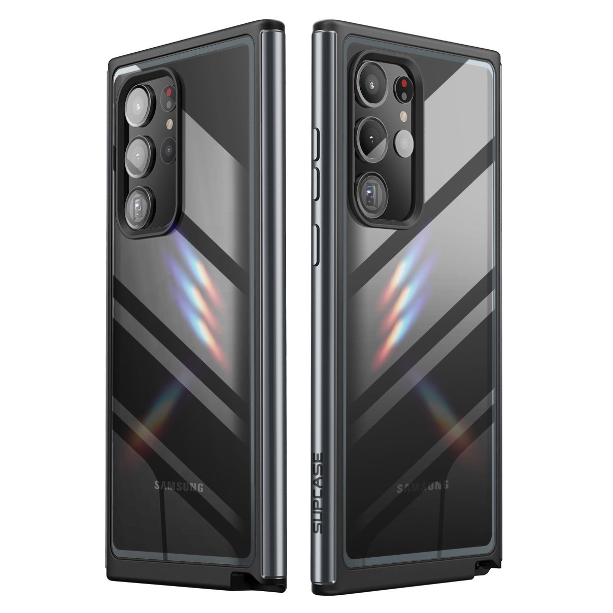 Samsung Galaxy S23 Ultra Case - Unicorn Beetle EDGE XT Bumper Protective Cover with Built-in Screen Protector (Black) | Shockproof & Scratch-Resistant for Daily Use, Outdoor Activities & Travel Protection