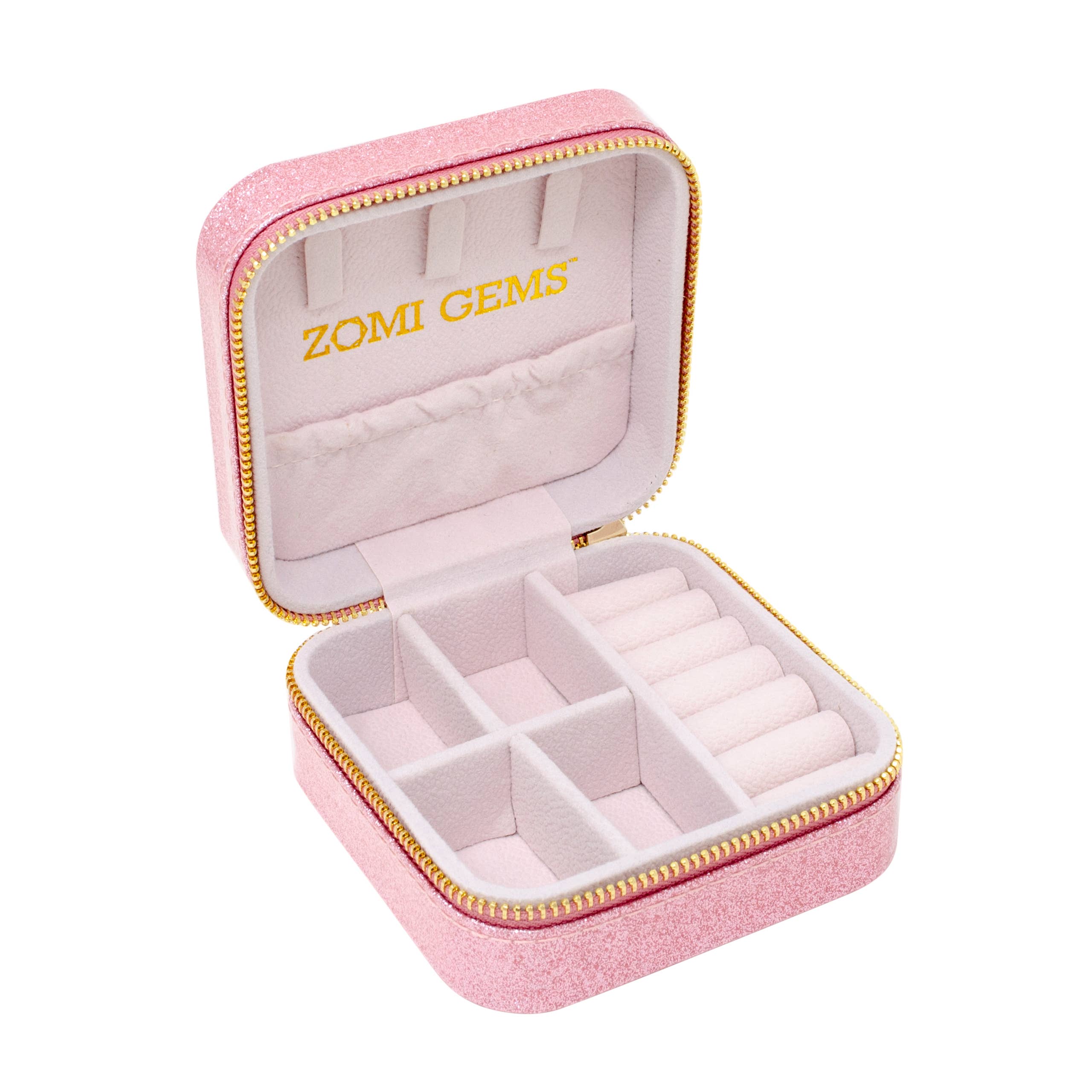 Happy Face Sparkle Jewelry Box - Elegant Storage for Necklaces, Rings & Earrings - Perfect for Travel, Gifts & Bedroom Decor