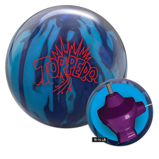 Radical Torpedo Bowling Ball - High Performance Reactive Resin for Hook & Strike | Perfect for League Play & Tournament Bowling